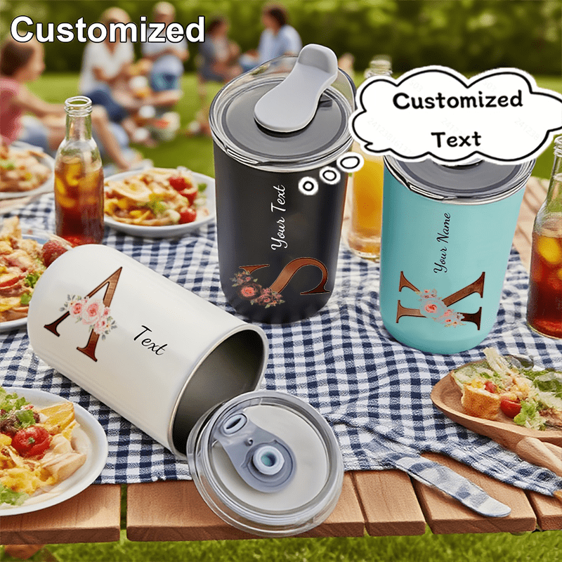 Coffee Equipment For Camping - Spersonalizowany kubek podróżny ze stali nierdzewnej